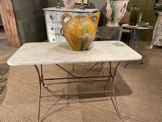 Marble top bistro table