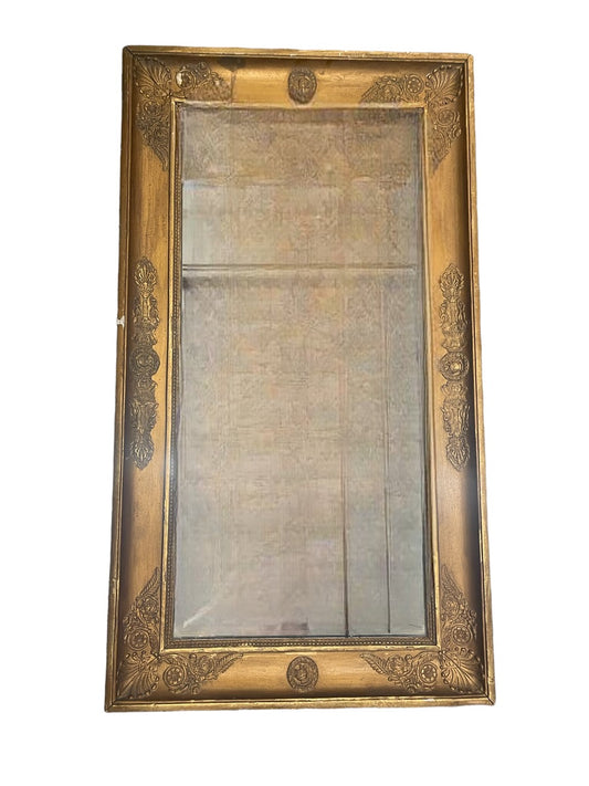 19th c Gold French Mirror