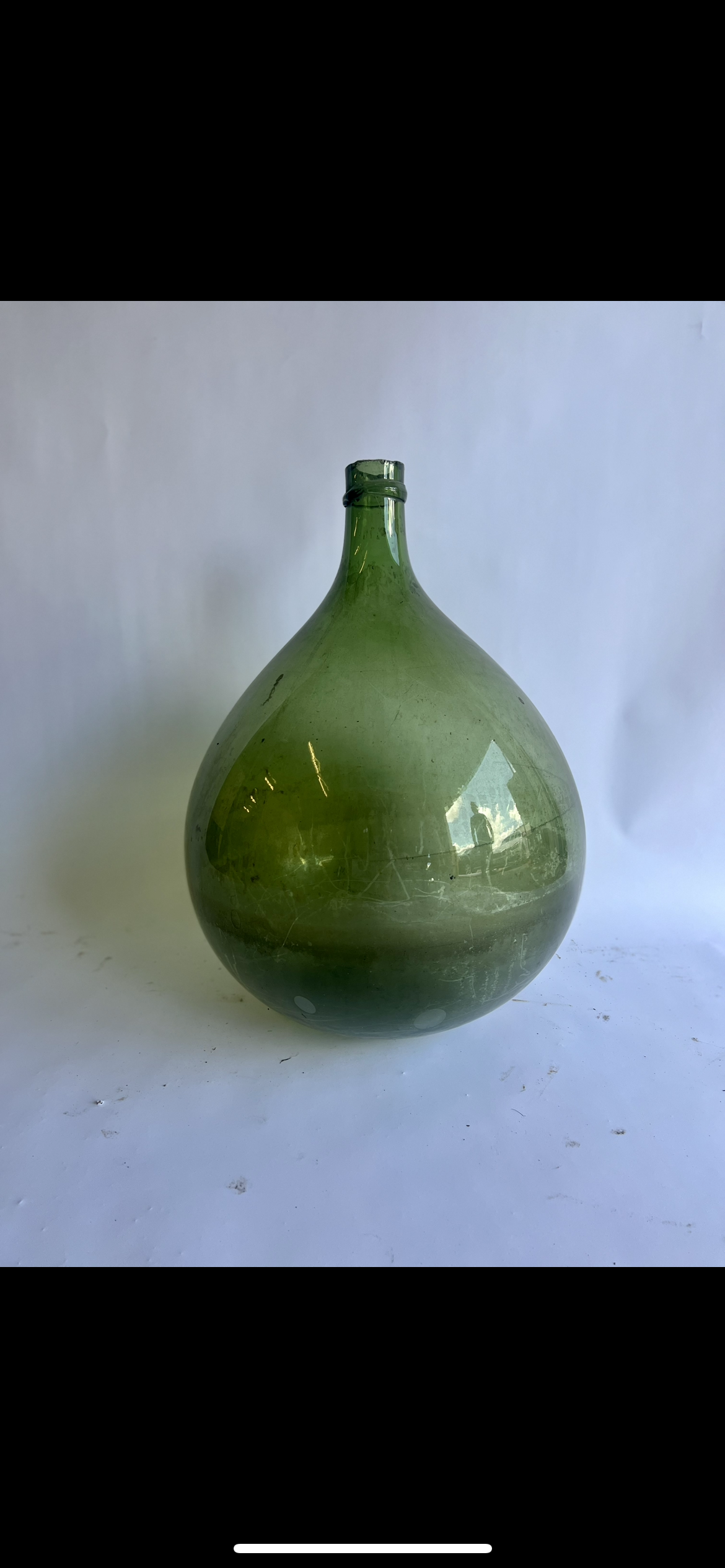 Green French Wine bottle