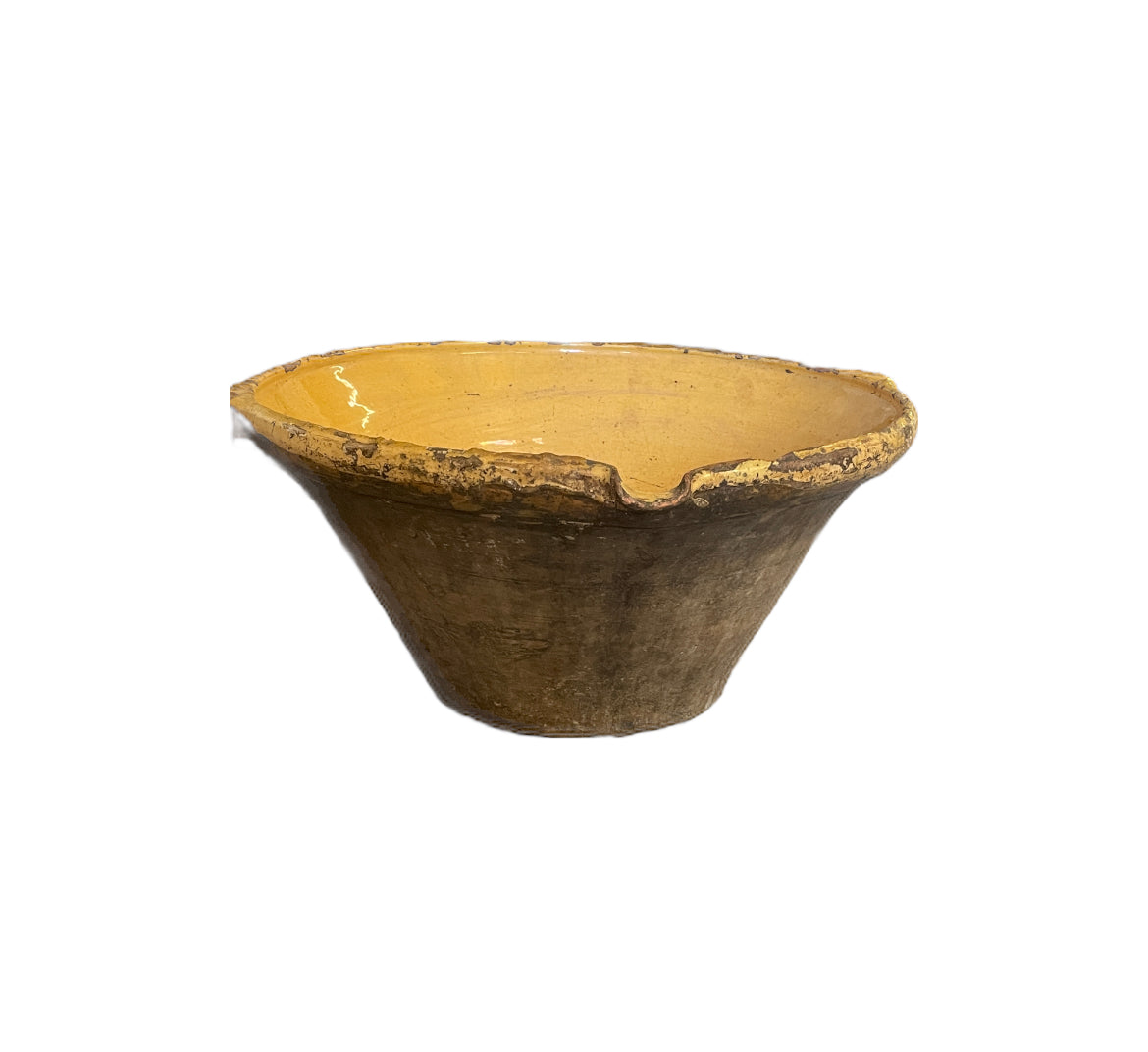 Large Antique Terracotta Bowl